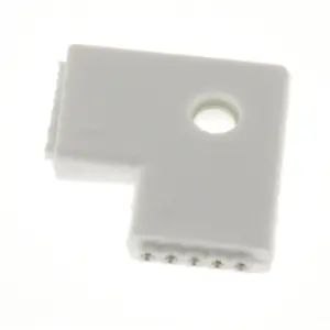 Adaptador em ''L'' de ligação 5 pinos para RGB+W 10mm