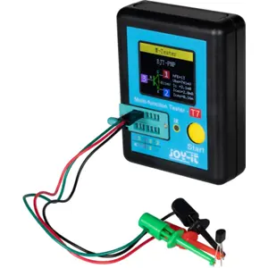 Analisador de componentes eletrónicos com LCD a cores