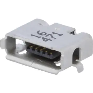 Ficha USB micro-AB (5 pin) para montagem SMT