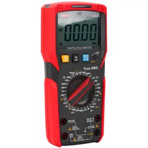 Multímetro digital (VAC/DC=1000V, IAC/DC=20A Ω=60M Cap., Hz, °C, hFE, T-RMS, NCV)