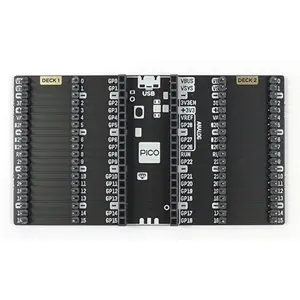 Placa para ligação de um Raspberry Pi Pico a 2 módulos