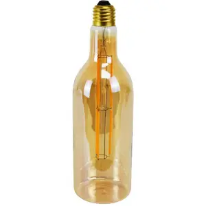 Lâmpada LED tipo filamento E27 formato Garrafa 4W 2200K