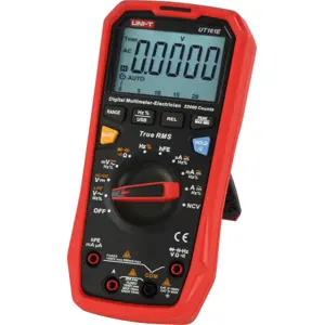 Multímetro digital (1000Vac/dc 20Aac/dc 220MΩ Cap. Hz/% hFE T-RMS Auto-Rango USB Min/Max NCV)