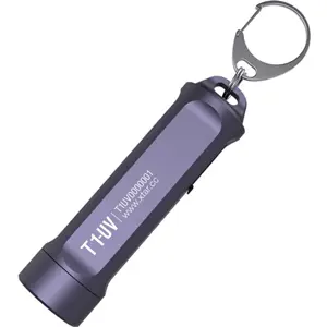 Lanterna LED UV + Cree XP-G3 em alumínio mini (porta-chaves) - 500lm