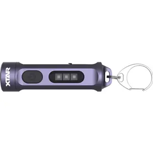 Lanterna LED UV + Cree XP-G3 em alumínio mini (porta-chaves) - 500lm