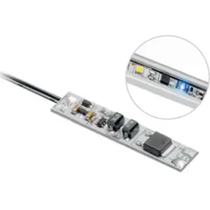 Interruptor sin contacto para tiras LED 12VDC 5A 60W p/ perfiles de aluminio - c/ cable de 2m
