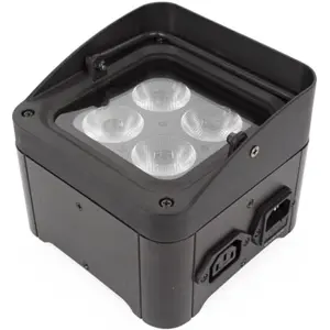 Projetor LED de chão/suspenso DMX 4x4W RGB-UV 230VAC c/ comando