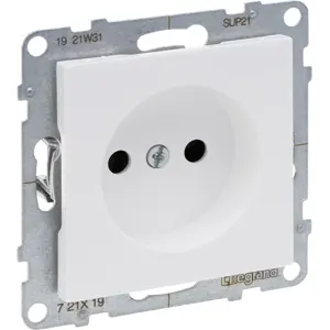 Tomada 2P 16A 230V AC (s/ Terra) c/ ligadores parafusos - Branco