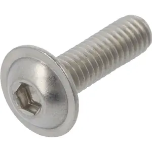 Parafuso com flange de inox M4x25mm Allen HEX2.5