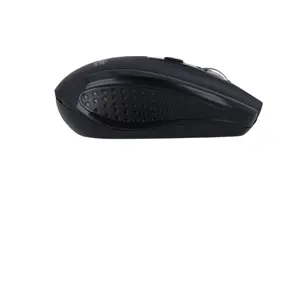 Rato óptico 800/1000/1600 DPI sem fio Wireless 6 botões com scroll - preto