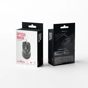 Rato óptico 1000 DPI com fio USB 1.2m