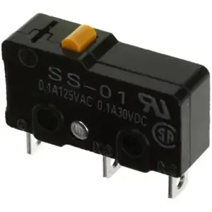 Microswitch miniatura sem patilha soldar SPDT 125V 0.1A