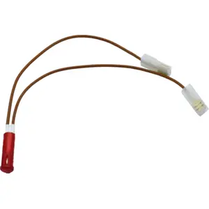 Indicador com lâmpada de neon vermelho 230VAC Ø8mm com fios 200mm