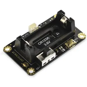 Soporte de pila Li-ion CR123A para micro:Maqueen con circuito de carga