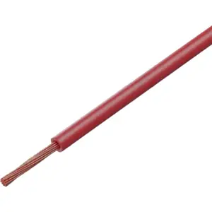 Bobine de fio de cobre multifilar 1x0.35mm² - vermelho - 100m