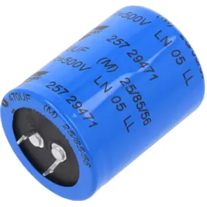 Condensador eletrolitico 470uF 500VDC 85º Ø35x45mm