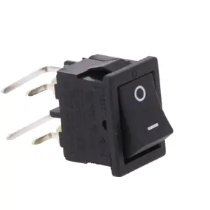 Interruptor basculante OFF-ON DPST 10A / 250V AC para PCB 90º