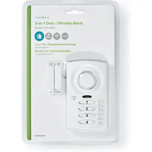 Mini-alarme autónomo sensor de porta e janela c/ PIN