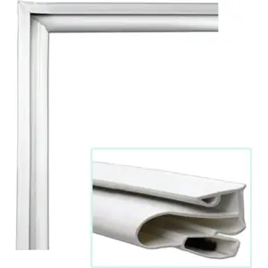 Kit de junta de goma universal para puerta de frigorífico c/ 2 escuadras - 200x100cm
