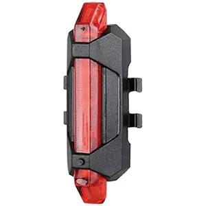 Conjunto de luzes LED recarregáveis para bicicleta c/ lanterna + luz traseira