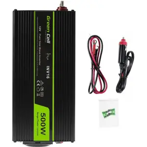 Inversor 12VDC ➝ 230V onda sinusoidal pura 500W c/ USB e ficha de isqueiro