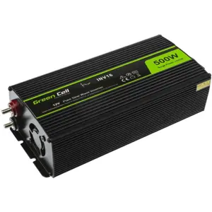 Inversor 12VDC ➝ 230V onda sinusoidal pura 500W c/ USB e ficha de isqueiro