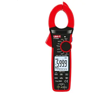 Pinça amperimétrica (1000Aac/dc 1000Vac/dc 60MΩ Cap. Hz/% °C T-RMS Auto-Range Min/Max NCV)