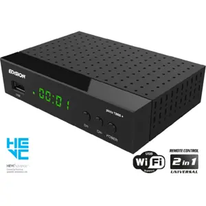 Receptor digital Terreste TDT + Cabo (DVB-T2 + DVB-C) FullHD H.265 (Scart + HDMI)