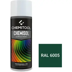 Spray Tinta Acrílica - Verde Musgo Alto-Brilho (RAL6005) - 400ML