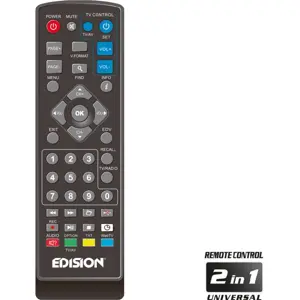 Receptor digital Terreste TDT + Cabo (DVB-T2 + DVB-C) FullHD H.265 (Scart + HDMI)