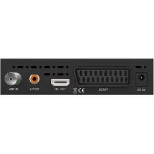 Receptor digital Terreste TDT + Cabo (DVB-T2 + DVB-C) FullHD H.265 (Scart + HDMI)