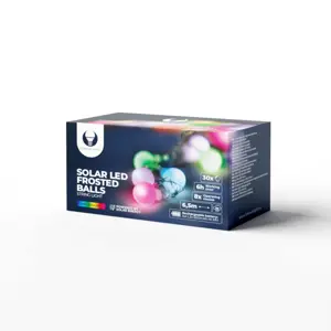Luzes decorativas LED Solar 30 Bolas multicolor IP65 - 6.5m