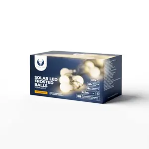Luzes decorativas LED Solar 30 Bolas Branco quente IP65 - 6.5m