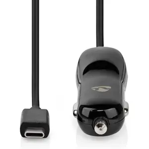 Cargador de mechero 12-24V 15W c/ cable (fijo) USB-C 3.0A