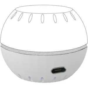 Base con alimentación USB para Shelly H&T - Blanco