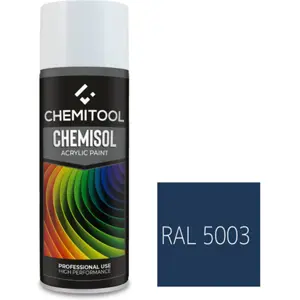 Spray Tinta Acrílica - Azul Safira Alto-Brilho (RAL5003) - 400ML