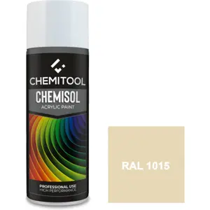 Spray Tinta Acrílica - Marfim Alto-Brilho (RAL1015) - 400ML