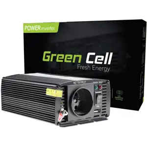 Inversor 24VDC ➝ 230V onda sinusoidal modificada 300W c/ USB e ficha de isqueiro