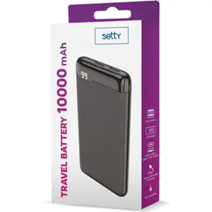Powerbank 10.000mAh (2x USB) c/ LCD de estado de capacidade