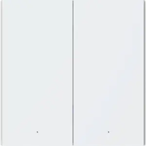 Interruptor duplo (2 Gang) Smart Zigbee de encastrar H1 (sem Neutro) - Branco
