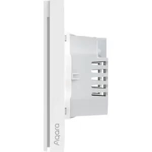 Interruptor duplo (2 Gang) Smart Zigbee de encastrar H1 (com Neutro) - Branco