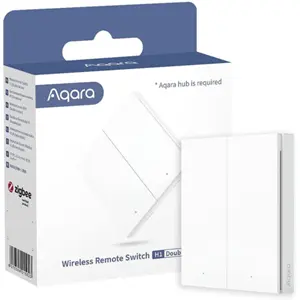 Interruptor sem fio ZigBee inteligente de 2 botões [H1]