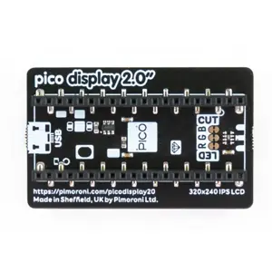 Módulo com ecrã LCD IPS 2.0'', 4 botões e LED RGB para Raspberry Pi Pico