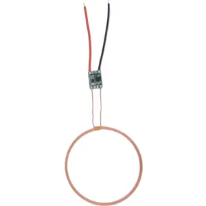 Kit de bobina transmissora de energia wireless + 10 LEDs receptores