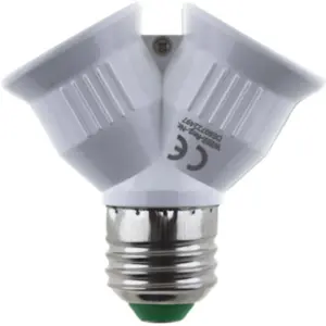 Adaptador para lâmpadas de E27 para 2x E27