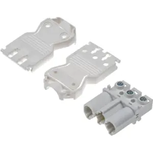 Ficha GST18 macho 3 pinos 250VAC 20A branca - Wieland 92.932.3053.0