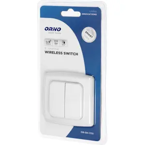 Interruptor duplo de superfície s/ fio inteligente RF 433.92MHz