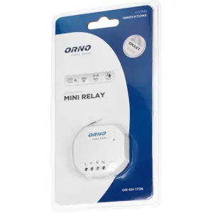 Receptor com relé MINI para controlo sem fios RF 433MHz para iluminação 400W