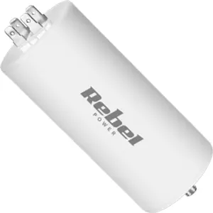 Condensador para motor  60uF 450V Ø55x130mm - c/ terminais e parafuso