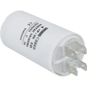 Condensador de motor 4.0uF 450V Ø35x65mm